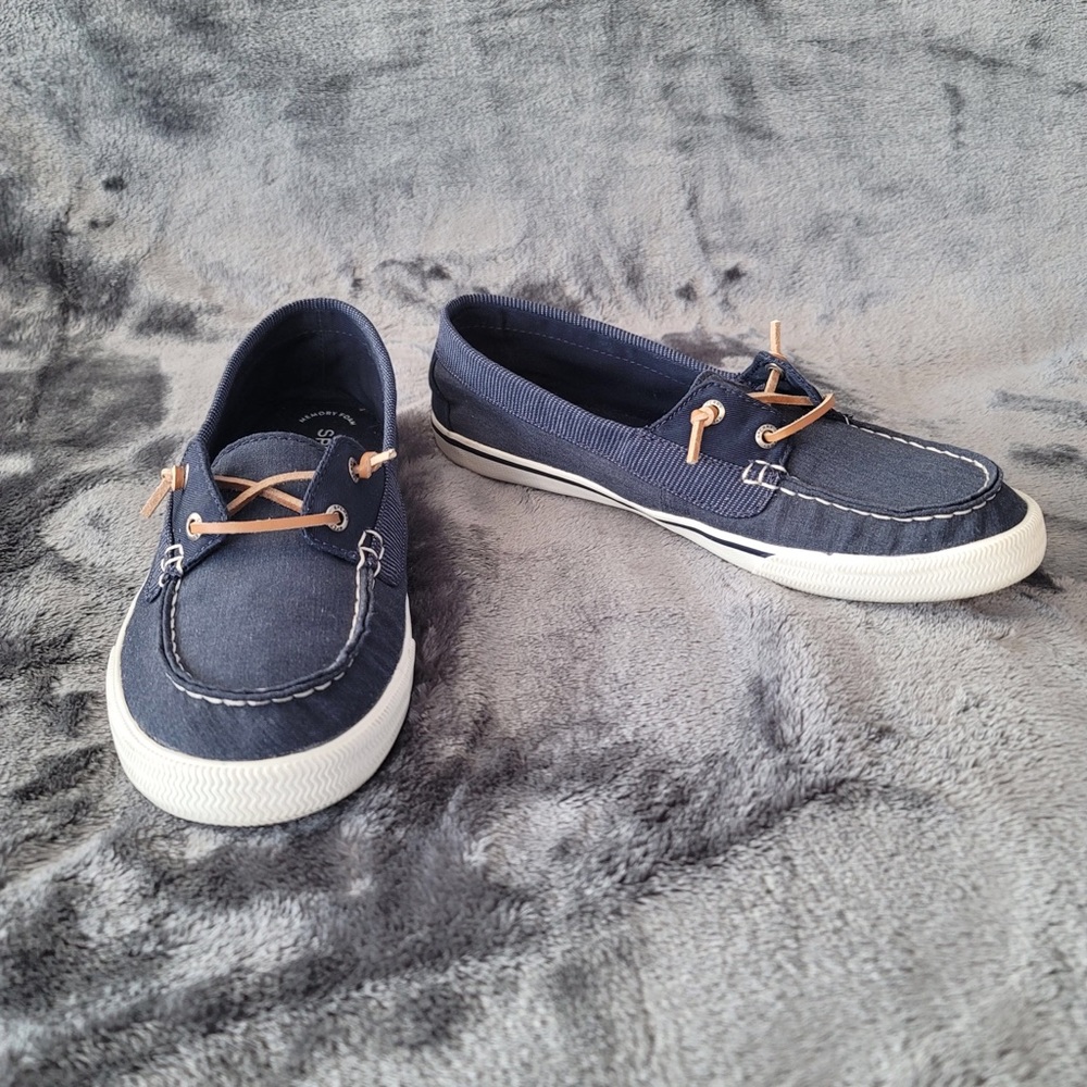 Sperry Navy Lounge Away Casual Sneakers Sz 9.5